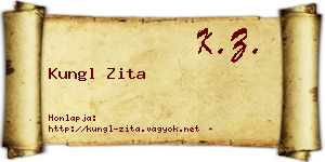 Kungl Zita névjegykártya